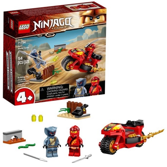 *NIB* LEGO NINJAGO Legacy 71734 Kai’s Blade Cycle, 54 Pieces - Picture 2 of 7